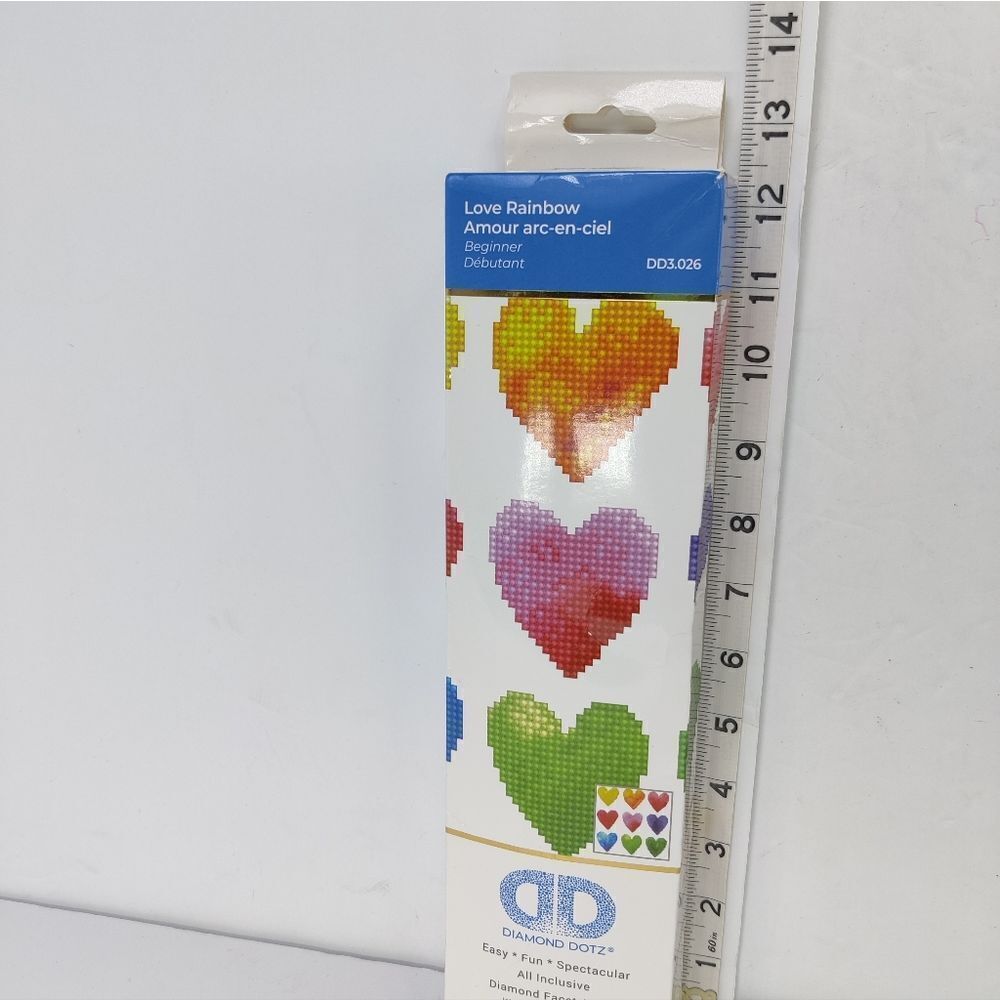 Diamond Dotz Facet Art Kit Love Rainbow Hearts Art Crafts Painting Crystal - Picture 6 of 12